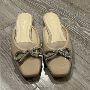 Guillermina Square Toe Bow Ballet Mules Size 7